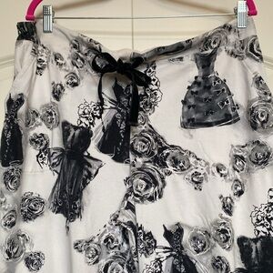 Soma pajama pants Womens L floral Modal blend velvet tie loungewear cozy Soft